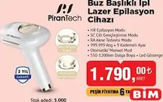 PİRANTECH BUZ BAŞLIKLI İPL LAZER EPİLASYON CİHAZI PİRANTECH BUZ BAŞLIKLI İPL LAZER EPİLASYON CİHAZI